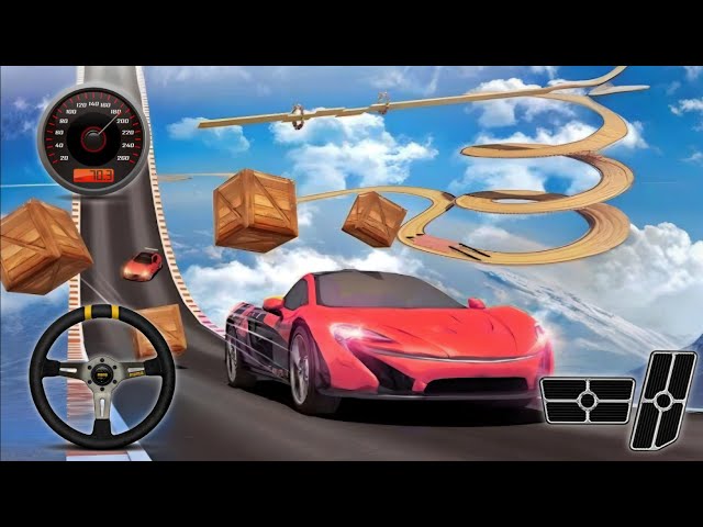 Sports Car Racing 3D | Sky Mega Ramp Impossible Tracks Stunts | Gaming aadii