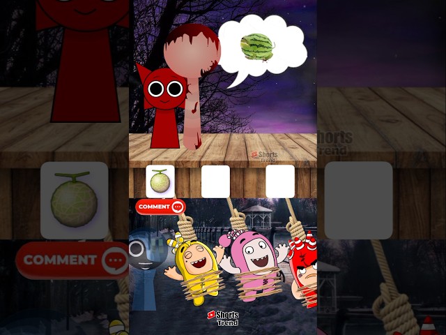 Choose the correct answer 🍈🍉🐸 The Oddbods #incredibox #theoddbodsshow #shorts