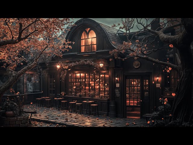 A Nostalgic Café in the Heart of Fall | Dark Cello Academia Music & Rain Ambient