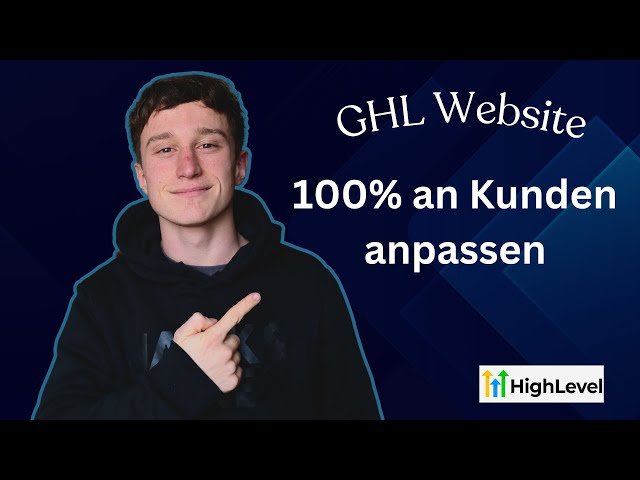 Ich erstelle eine GoHighLevel-Website von Grund auf