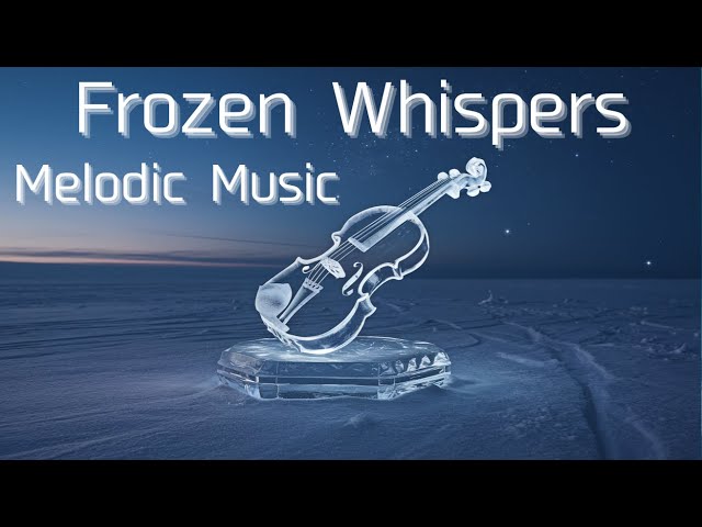 Frozen Whispers - Ethereal Violin Melodic Music & Artwork