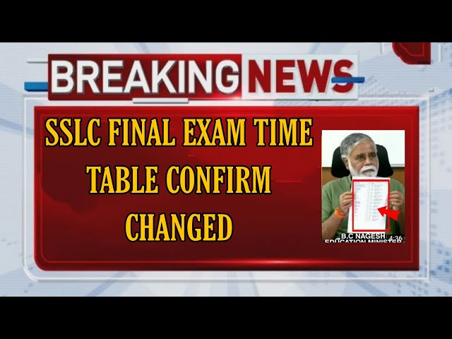 SSLC EXAM 2023|EXAM TIME TABLE CHANGED|BIG CHANGES|students solution