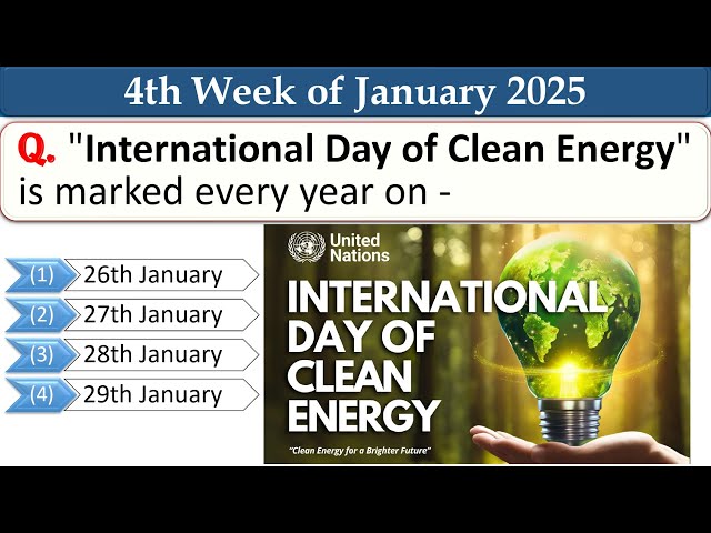 4th Week of January 2025 || Top 90 Current Affairs MCQ with Explanation || WhatsApp: 9700200378