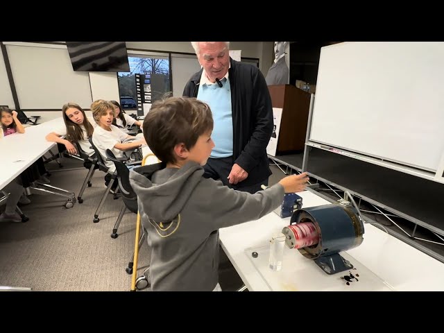 DEMONSTRATION OF NIKOLA TESLA INVENTIONS AND EXPLANATIONS TO CHILDREN OF TESLA CLUB BY PROF. ĆUK