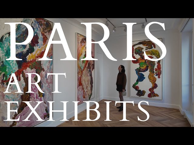 Exploring art galleries in the Champs-Élysées in Paris...