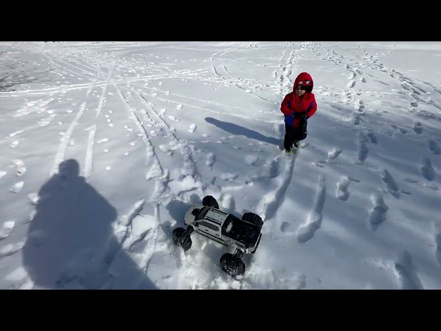 Snow Fun with my Son #ArrmaFam