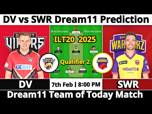 DV vs SWR Dream11 Prediction | Dream11 Team Of Today Match | Dream11 Prediction Today Match