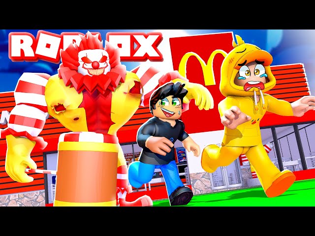 ONTSNAPPEN Uit De ENGE MCDONALDS In ROBLOX Met BESTE VRIEND!