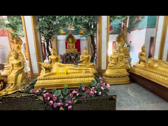 Chaithararam Temple - Wat Chalong main tower level 1 statues Phuket Thailand