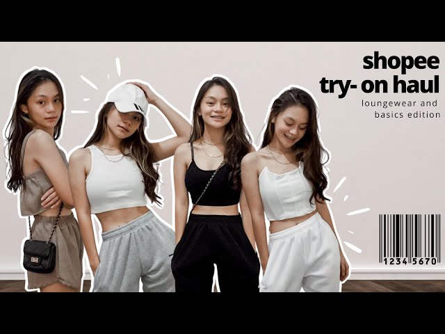 SHOPEE HAUL LOUNGEWEAR EDITION (sweatpants, coordinates, bralettes, tank tops) || Michelle G.