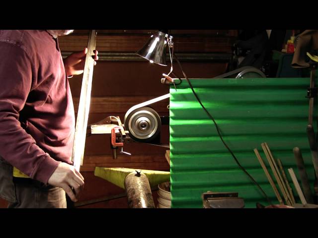 Creating a Viking Sword: Grinding the bevels, fuller and heat treating