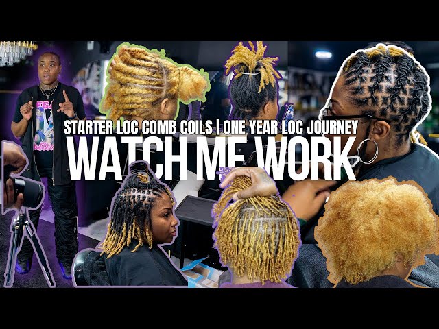 Comb Coil Starter Locs | Watch Me Work | Starter Locs to Mature Locs | One Year Loc Anniversary