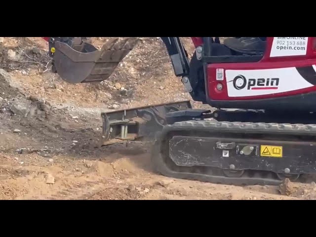 📢 Como nivelar el terreno con miniexcavadora 👷 | Opein