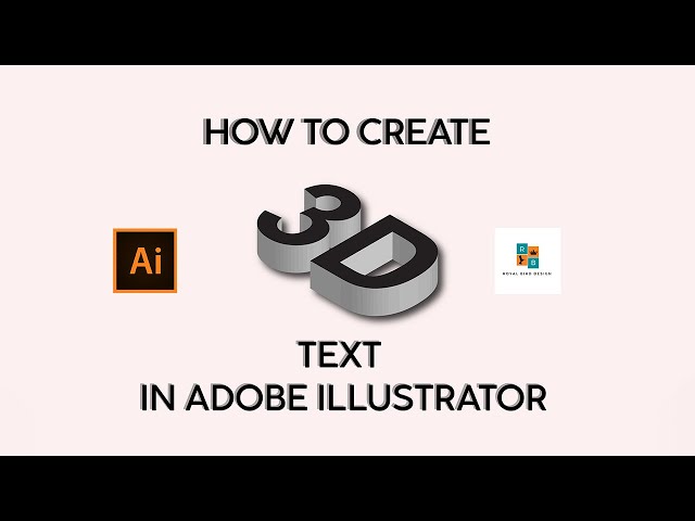 how to create 3d text in adobe illustrator