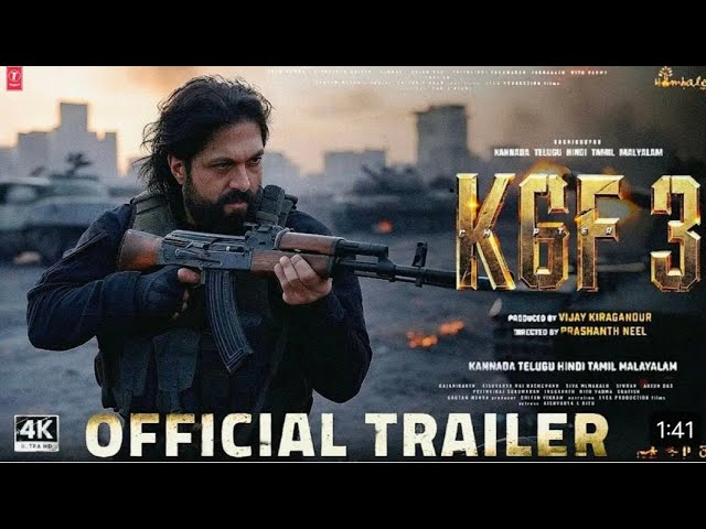 K.G.F: Chapter 3 - Official Trailer | Rocking Star Yash | Prabhas | Raveena Tondon | Prashanth Neel