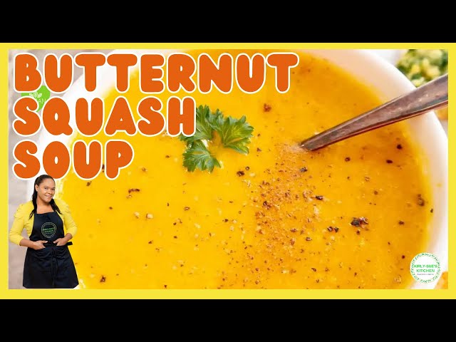 Tasty Butternut Squash Soup with Fresh Homemade Bread Rolls I Vegan I Quick and Easy to Make