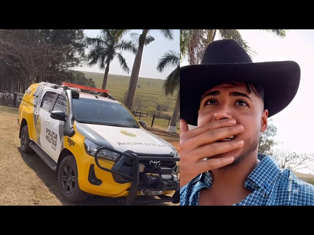 POLICIA MILITAR RURAL FOI NA FAZENDA BLACKSTONE OLHA A REAÇÃO DO RENATO GARCIA!