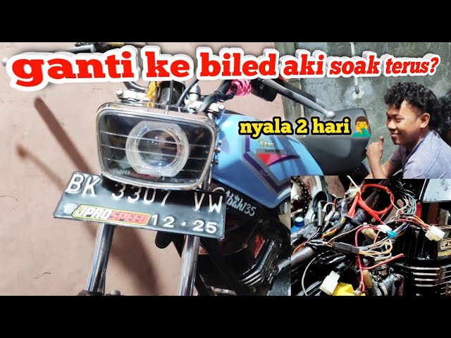 Rx king pasang biled nyala cuma 2hari / begini cara pasang biled di Rx king aki anti tekor