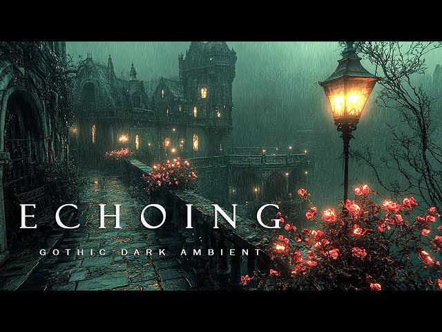 Enchanted Gothic Ambience at Night | Rainy Dark academia Music