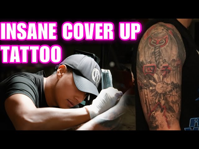 CRAZY COVER UP 😮‍💨 15 hours under the needle￼