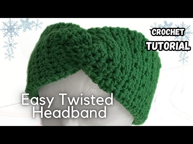 How to Crochet a Headband. Step by step beginners tutorial. Half double crochet V-Stitch