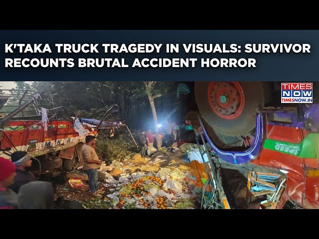 Karnataka Truck Tragedy: Brutal Accident In Visuals| Survivor Shares Shocking Details| Deaths Mount