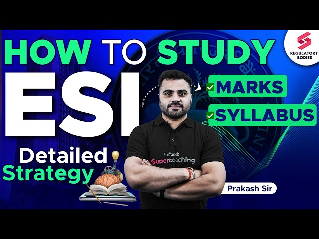 How to Prepare ESI for RBI Grade B 2025? ESI for RBI Grade B Strategy | RBI 2025 | Prakash Sir