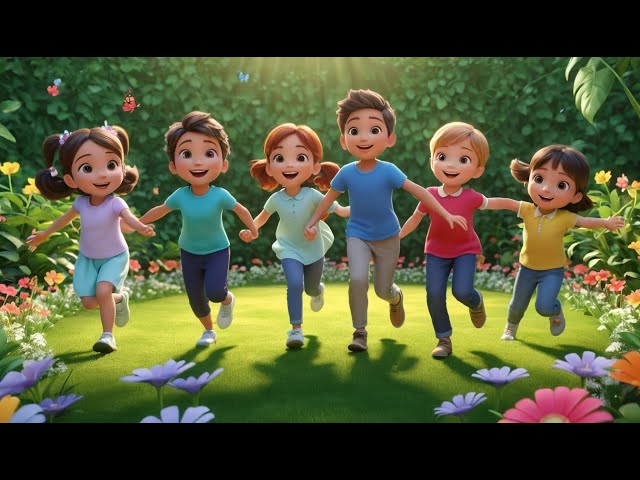 Ring Around the Rosie | Fun Circle Game Song for Kids | Nursery Rhymes & Kids Songs