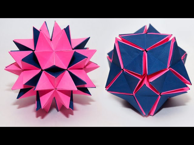 Magical Kusudama Flower origami 3D #kusudama| Origami Revealed Flower| PopUp Star #origamikusudama