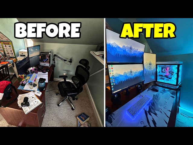 TRANSFORMING MY YOUNGER BROTHERS SETUP INTO HIS DREAM GAMING SETUP!