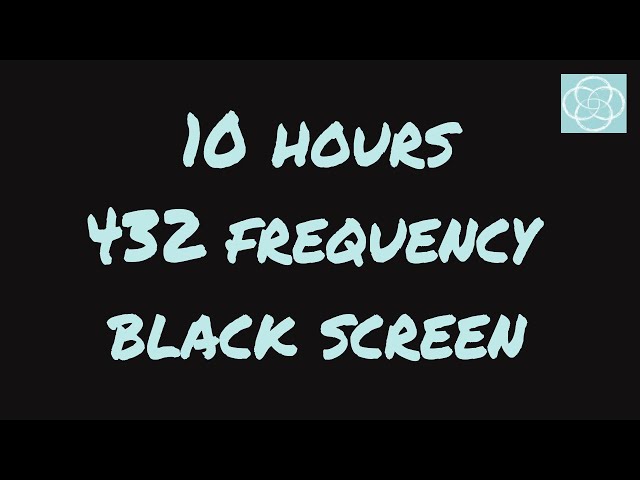 432 Hz Healing frequency Black screen calming music