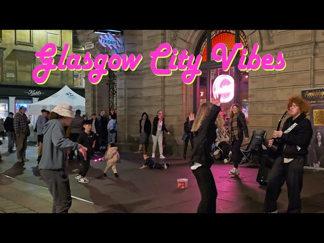 ** Saturday Evening People Watching ** GLASGOW City Vibes ** Experience the Sights & Sounds **