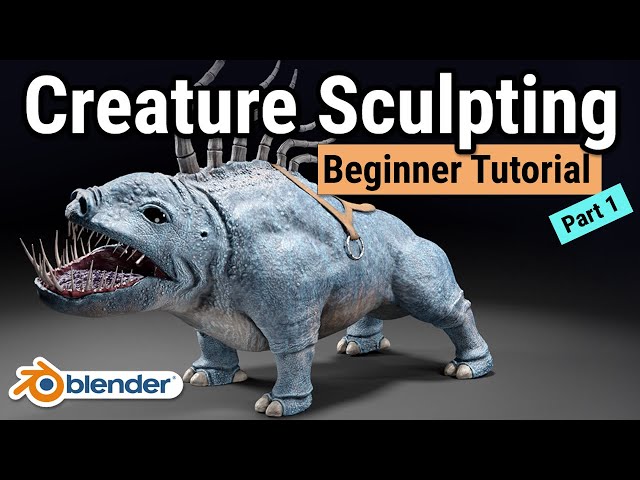 Blender Tutorial for Beginners - Creature Sculpting Part 1