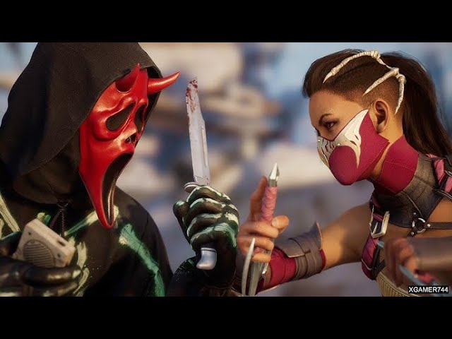 Ghost-Face Vs Mileena Hardest Fight _ Mortal Kombat 1