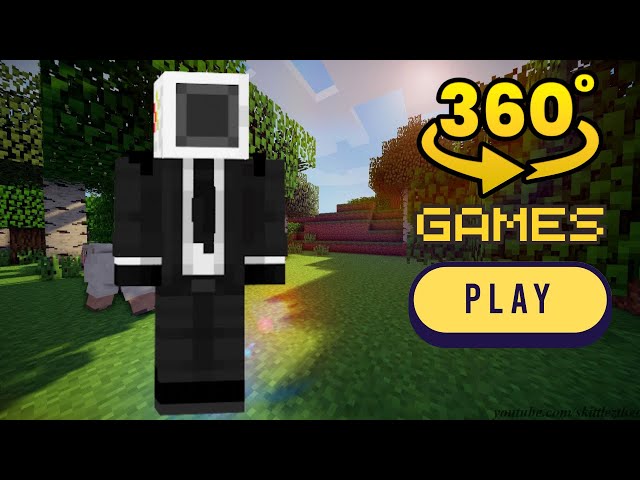 Skibidi Camera Man Minecraft Finding Challenge 360°