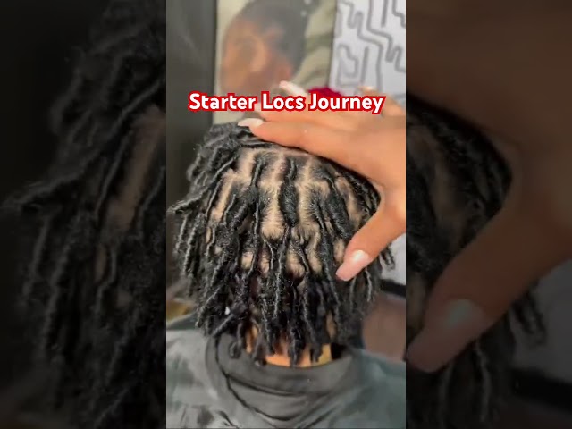 Starter Locs Journey | First Retwist & Wash  #shorts #starterlocs #locs