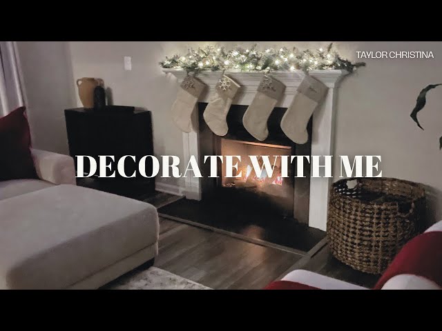 SIMPLE HOLIDAY DECOR WITH RED ACCENTS |DECORATE WITH ME 2024