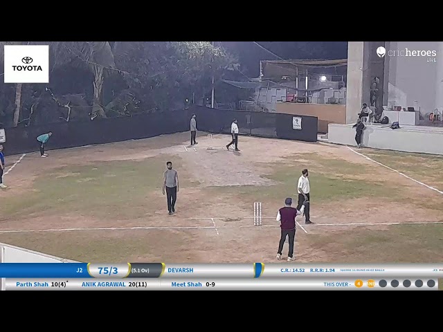 J2 vs DEVARSH Live Cricket Match | Sports Club 19 - 39 Years Gold (Winter 2024 - 25) Live - Sports C