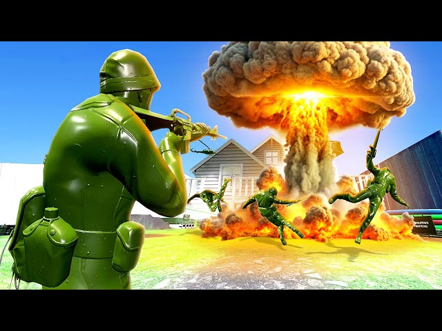 NUKE vs Toy Soldiers That Are ALIVE - Plastic Battlegrounds VR