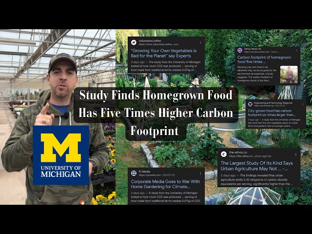 Study Finds Homegrown Food Has Five Times Higher Carbon Footprint