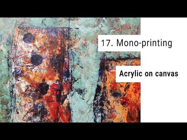 Creative Ways To Monoprint On Canvas TIRELS 17