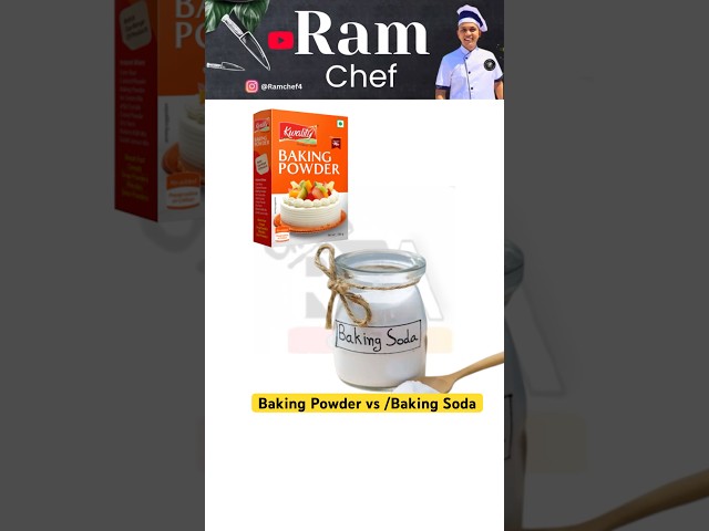 Baking Powder VS Baking Soda #bakingsoda #bakingpowder #bakingtips #cheftips #ramchef #freecookies