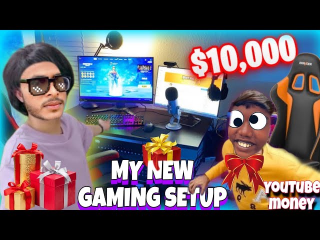 🎁🎁🎁🎁🎁🎁🎁🎁🎁🎁🎁🎁🎁🎁🎁🎁MY NEW GAMING SETUP UNBOXING 🥰 MYPC FROM YOUTUBE MONEY #unboxing