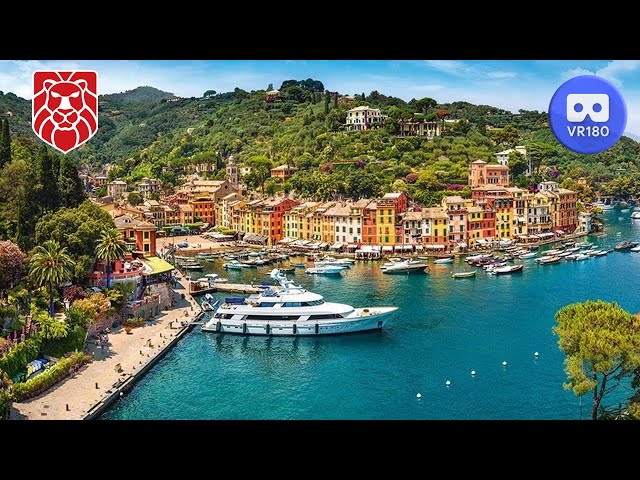 Portofino Harbour in the morning [180 VR]