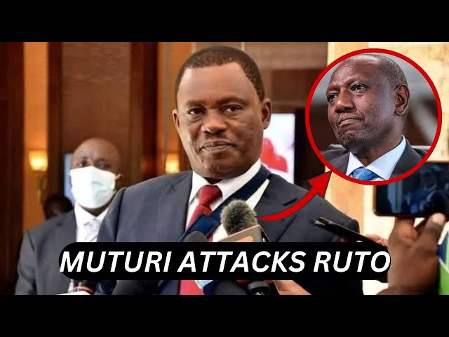 You will be a one term president kenyans are tired of you! Cs Justin Muturi speech today shocks Ruto