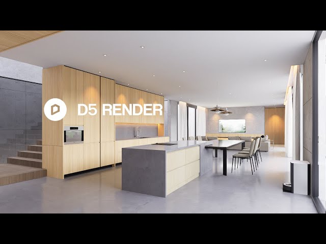 Interior Animation Render | D5 Render Showcase | Living room & Pantry 264