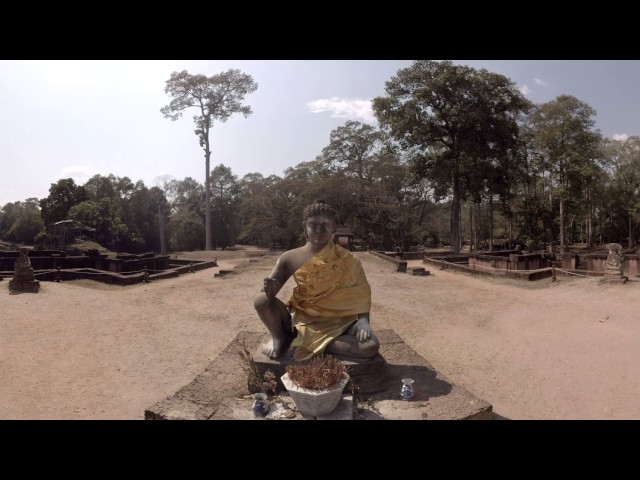 360 video: Buddha at Terrace of the Leper King, Siem Reap, Cambodia