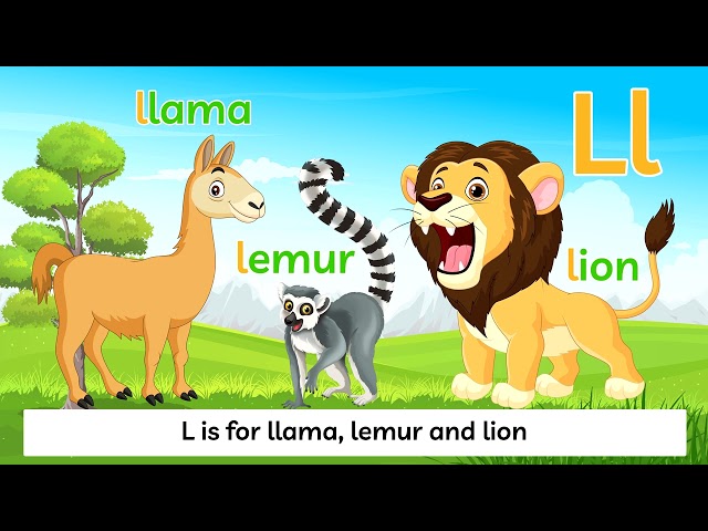 Animal Alphabet Song ~ ANIMAL SONG ~ Learn 104 Animals ~ Natural English 4K