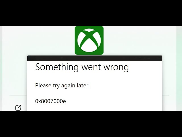 Fix Xbox App Sign In Error 0x8007000e Something Went Wrong On PC