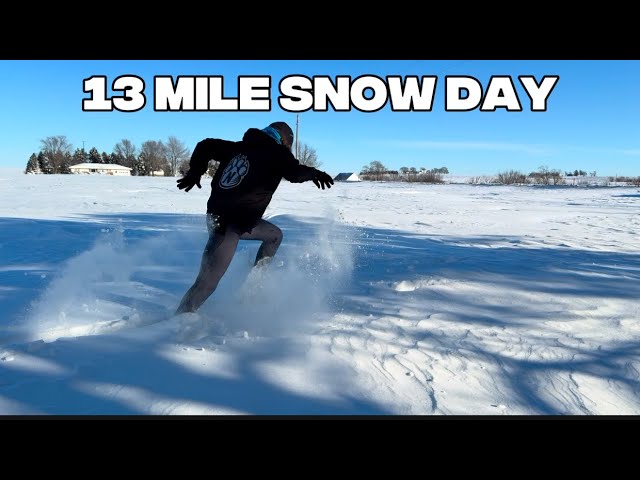 13 miles in 12 inches of snow | running through a blizzard